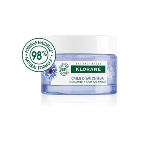Klorane gel crema risveglio fresco fiordaliso bio acido ialuronico 50 ml