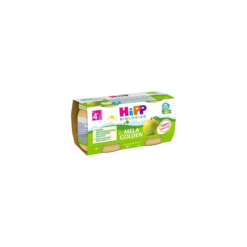 Hipp bio omogeneizzato mela golden 2 x 80 g