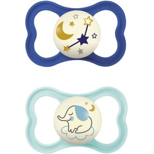 Mam air night succhietto 16+ mesi silicone maschio 2 pezzi