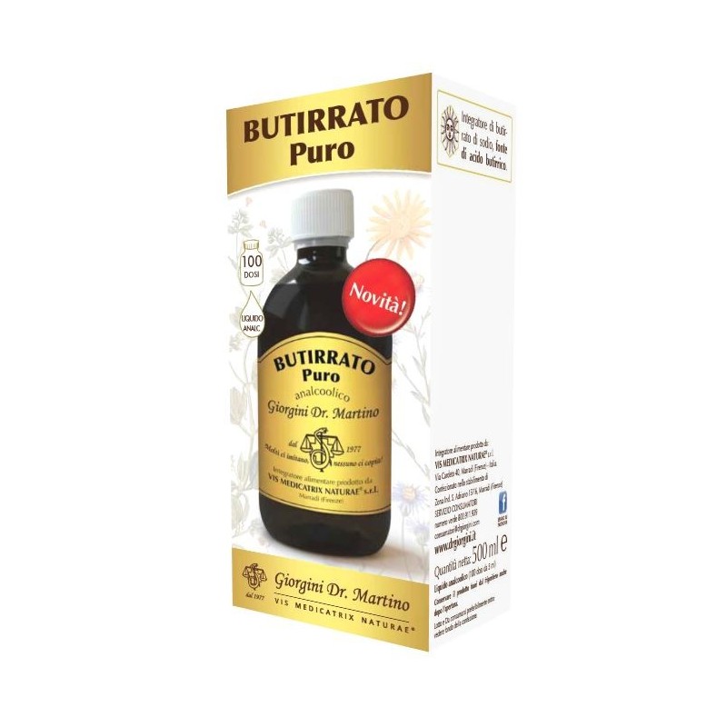 Butirrato puro liquido analcolico 500 ml Butirrato puro liquido analcolico 500 ml