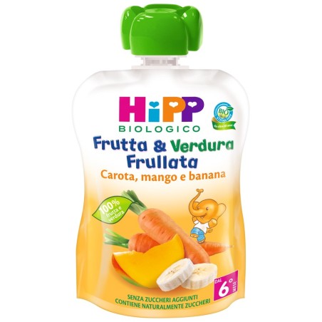 Hipp bio frutta & verdura carota mango banana 90 g