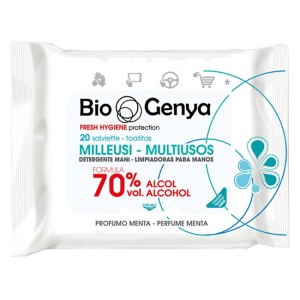 Biogenya milleusi igienizzanti 70% alcool salviette 20 pezzi