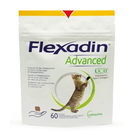 Flexadin advanced gatto tutte le taglie busta da 60 tavolette appetibili masticabili