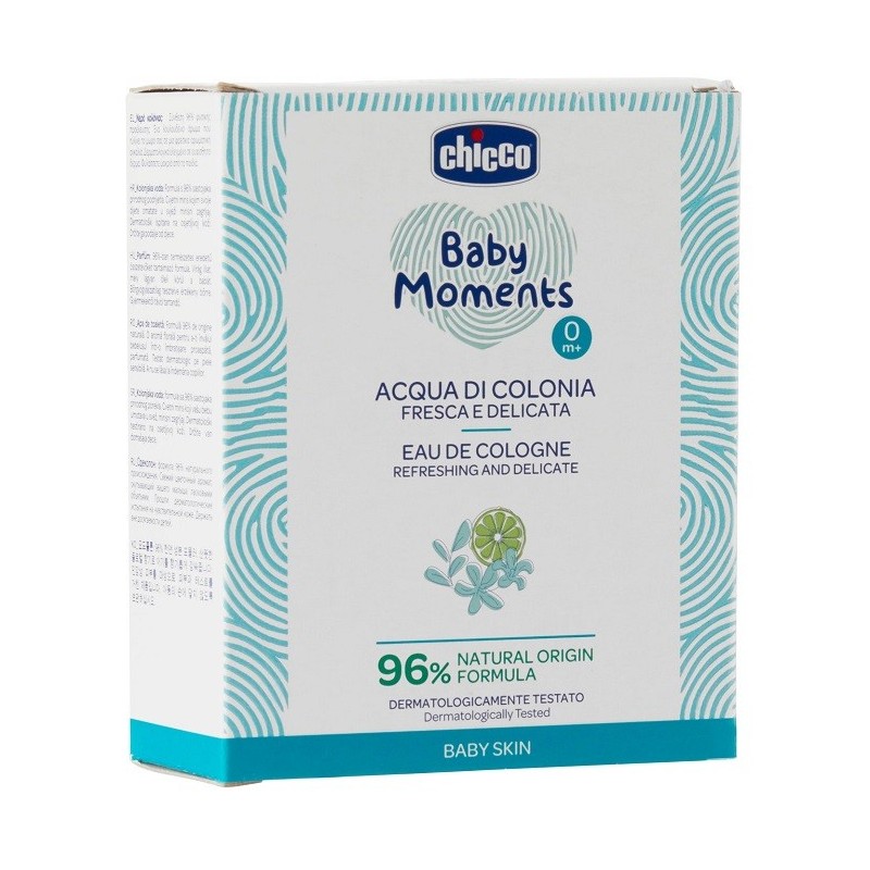Chicco baby moments acqua di colonia fresca e delicata 100 ml