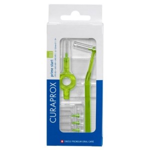 Curaprox capsule 011 scovolino prime start 011 lime green 5 pezzi