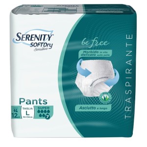 Serenity pants sd sensitive be free super l 12 pezzi
