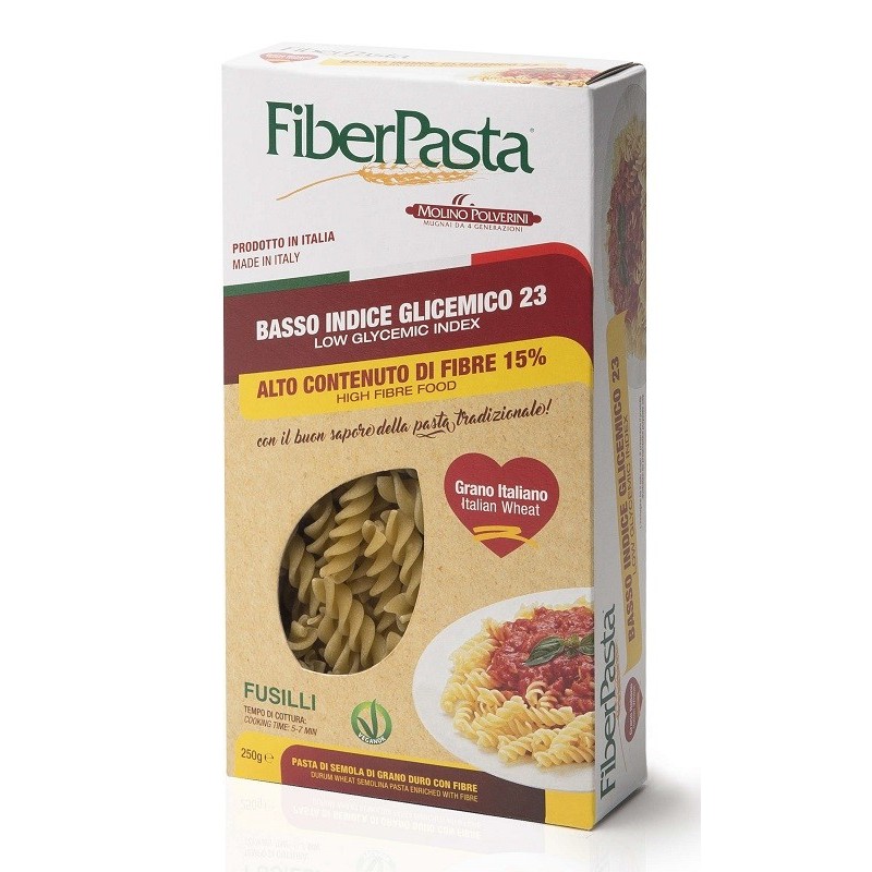 Fiberpasta fusilli basso indice glicemico 250 g Fiberpasta fusilli basso indice glicemico 250 g