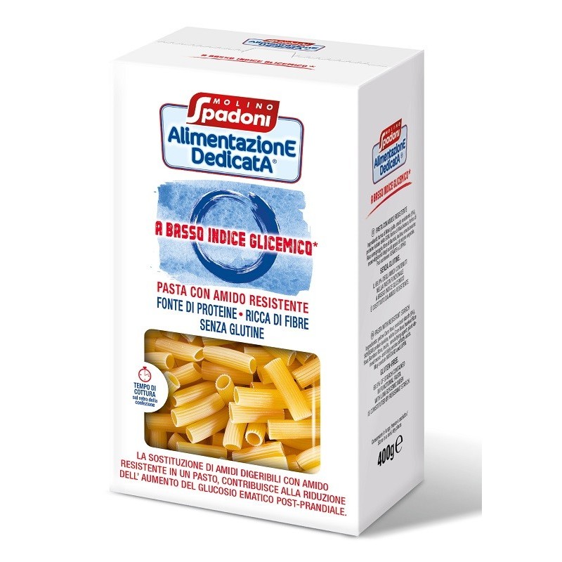 Alimentazione dedicata maccheroni basso indice glicemico senza glutine 400 g Alimentazione dedicata maccheroni basso indice glicemico senza glutine 400 g