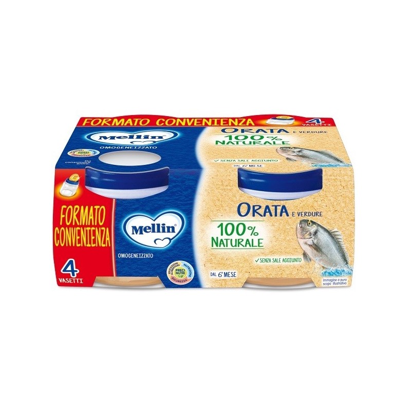 Mellin omogeneizzato orata 4x80 g