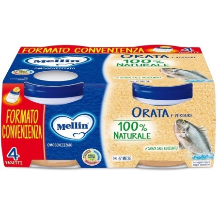 Mellin omogeneizzato orata 4x80 g