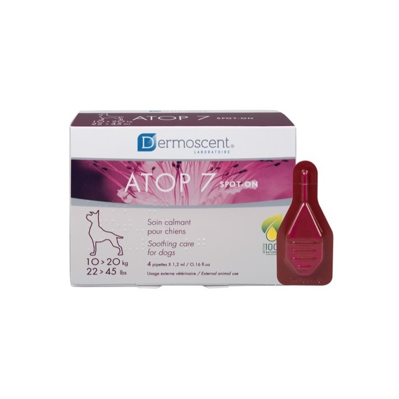Atop 7 spot-on dogs&cats 10-20 kg 4 pipette x 1,2 ml Atop 7 spot-on dogs&cats 10-20 kg 4 pipette x 1,2 ml