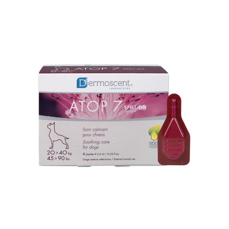 Atop 7 spot-on dogs&cats 20-40 kg 4 pipette x 2,4 ml Atop 7 spot-on dogs&cats 20-40 kg 4 pipette x 2,4 ml