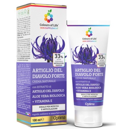 Colours of life skin supplement artiglio del diavolo 33% crema 100 ml