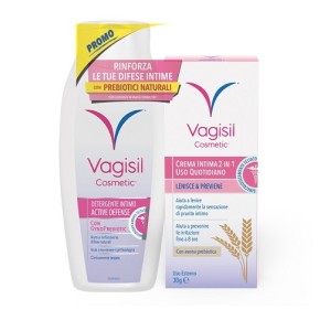 Vagisil duo defense crema intima 2 in 1 30 g + detergente intimo 250 ml omaggio