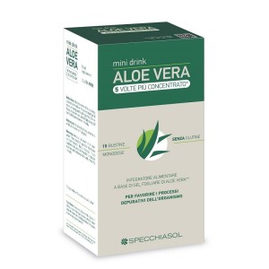 Aloe vera mini drink 5 volte piu' concentrato 15 bustine da10 ml