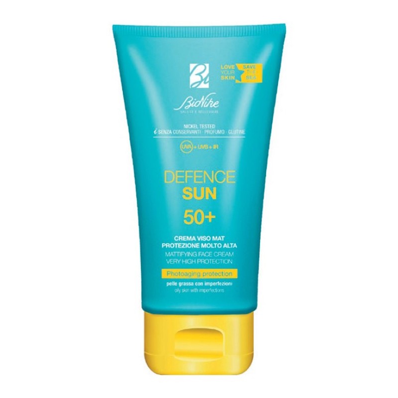 Defence sun crema viso mat spf50+ protezione molto alta 50 ml Defence sun crema viso mat spf50+ protezione molto alta 50 ml