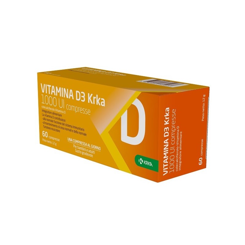 Vitamina d3 krka 1000 ui 60 compresse Vitamina d3 krka 1000 ui 60 compresse