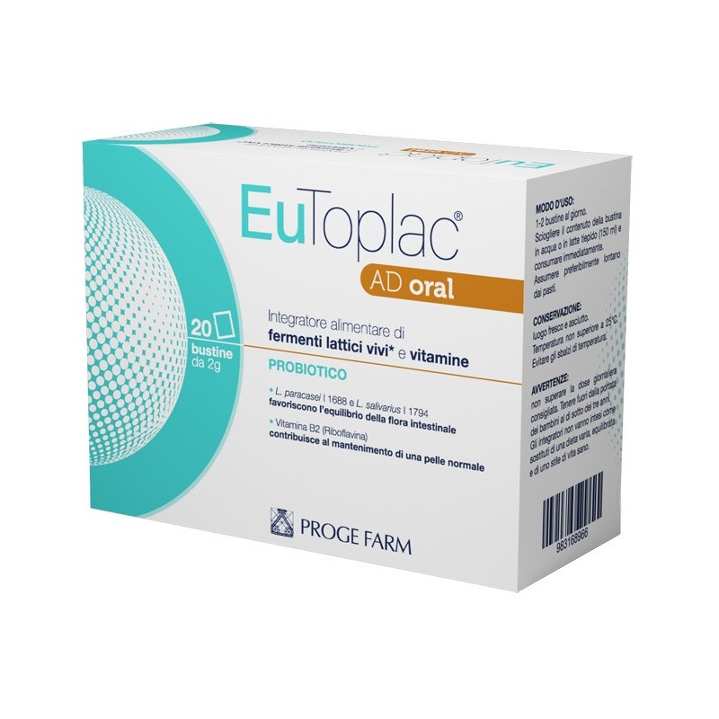 Eutoplac ad oral 20 bustine