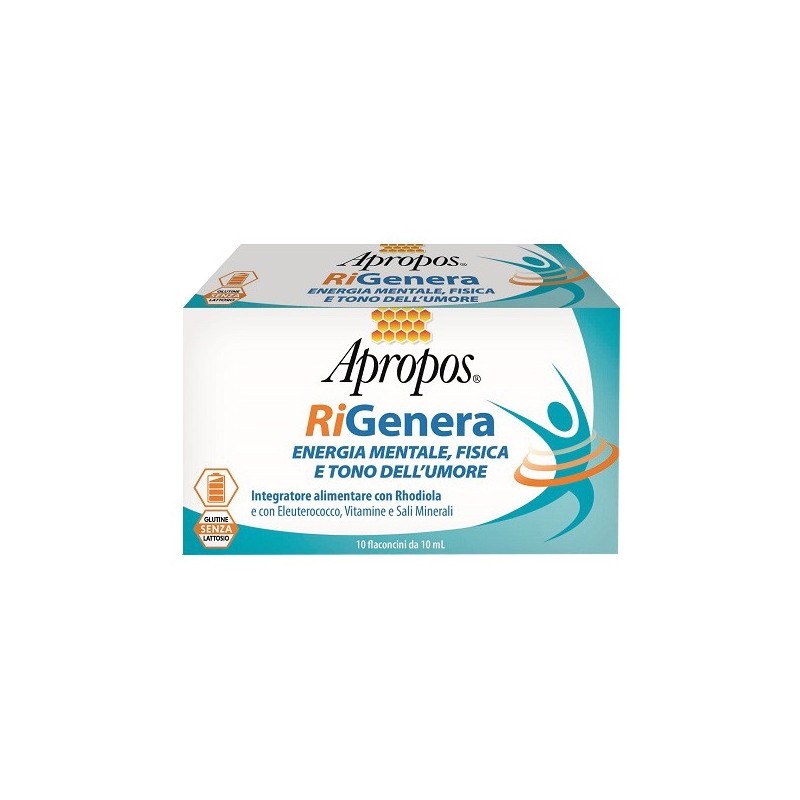 Apropos rigenera energia fisica e mentale 10 flaconcini 10 ml