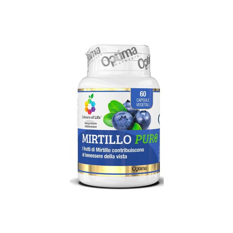 Colours of life mirtillo puro 60 capsule vegetali 500 mg