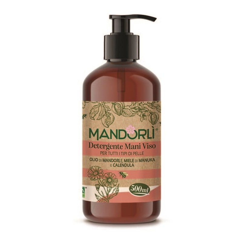 Mandorli detergente mani viso per tutti i tipi di pelle 500ml