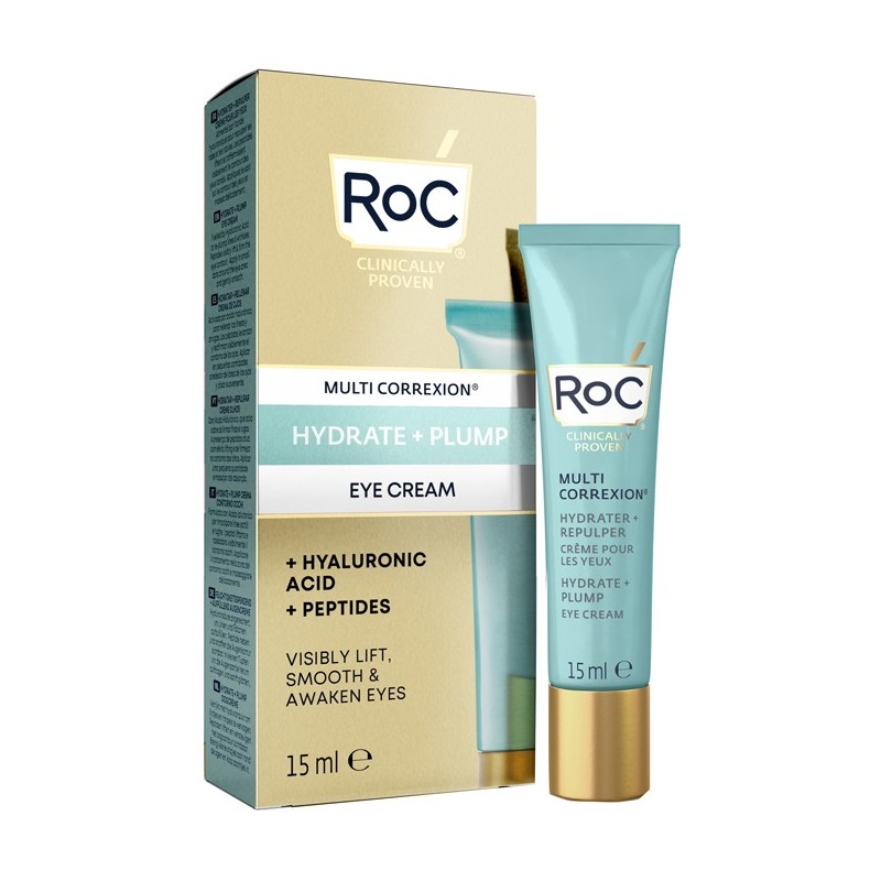 Roc multi correxion hydrate+ plump crema occhi 15 ml