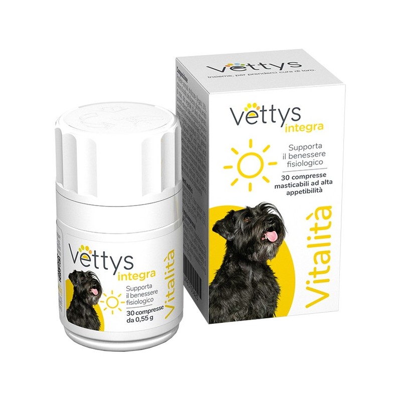 Vettys integra vitalita' cane 30 compresse masticabili Vettys integra vitalita' cane 30 compresse masticabili