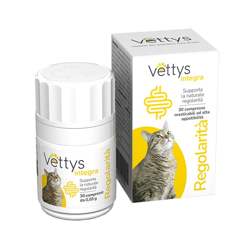 Vettys integra regolarita' gatto 30 compresse masticabili Vettys integra regolarita' gatto 30 compresse masticabili