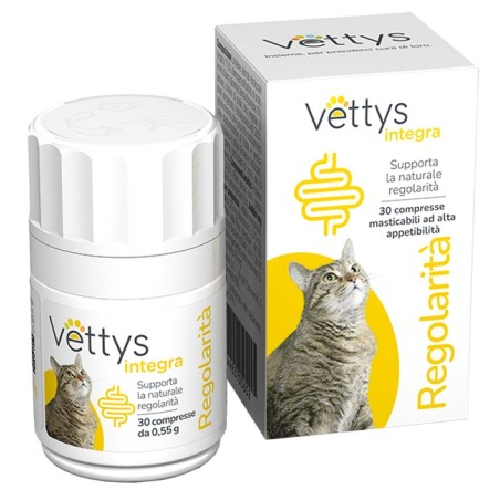 Vettys integra regolarita' gatto 30 compresse masticabili Vettys integra regolarita' gatto 30 compresse masticabili