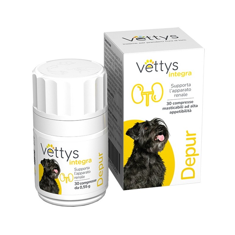 Vettys integra depur cane 30 compresse masticabili Vettys integra depur cane 30 compresse masticabili