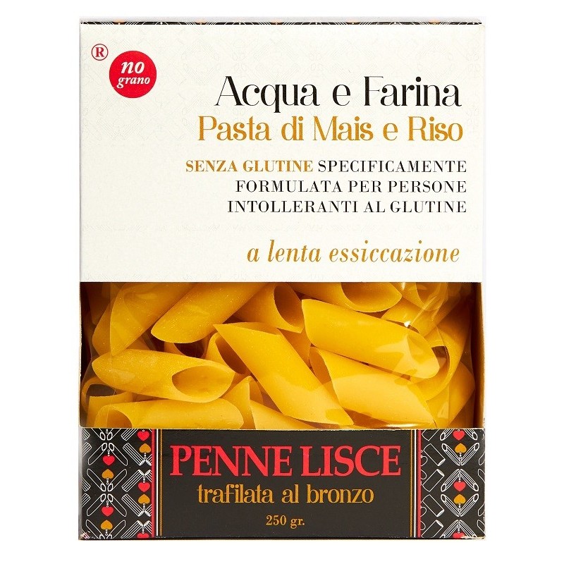Nutri te' penne lisce acqua e farina mais e riso 250 g Nutri te' penne lisce acqua e farina mais e riso 250 g