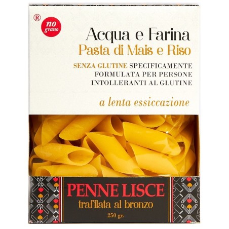 Nutri te' penne lisce acqua e farina mais e riso 250 g Nutri te' penne lisce acqua e farina mais e riso 250 g