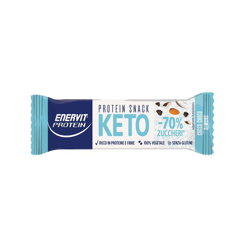 Enervit protein keto snack cocco choco almond 35 g Enervit protein keto snack cocco choco almond 35 g