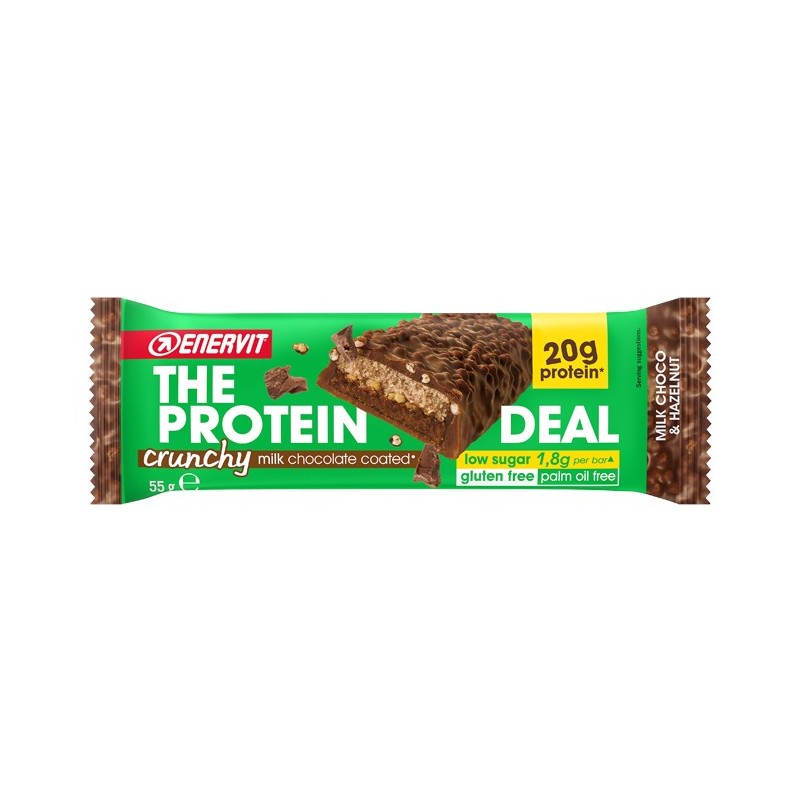 Enervit protein deal milk choco & hazelnut 55 g Enervit protein deal milk choco & hazelnut 55 g