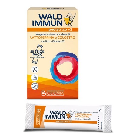 Wald immun pediatrico +3 10 stick gusto cioccolato Wald immun pediatrico +3 10 stick gusto cioccolato