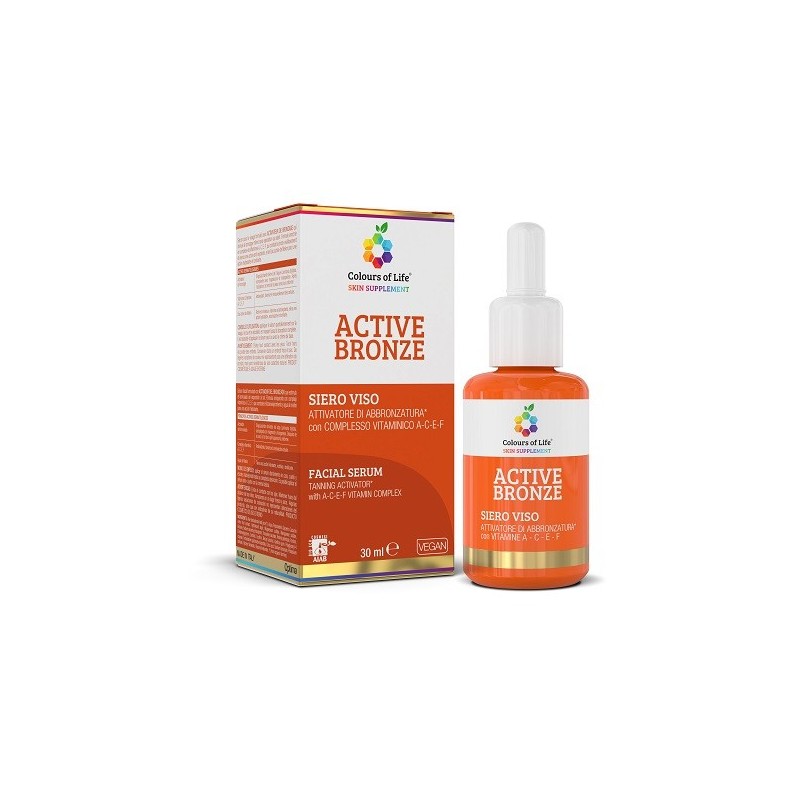 Colours of life active bronze siero viso 30 ml Colours of life active bronze siero viso 30 ml
