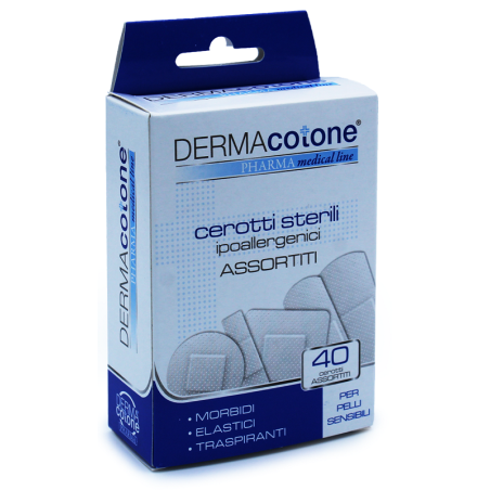 Cerotto ipoallergenico dermacotone misure assortite 40 pezzi