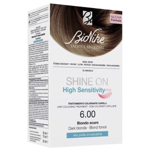 Shine on high sensitivity plus biondo scuro 6,00 rivelatorein crema 75 ml + crema colorante 50 ml