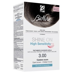 Shine on high sensitivity plus castano scuro 3,00 rivelatorein crema 75 ml + crema colorante 50 ml