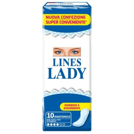 Lines lady anatomico 10 pezzi