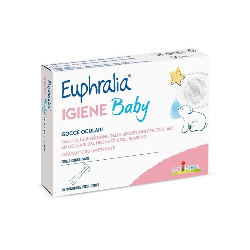 Gocce oculari euphralia igiene baby 10 monodose richiudibilix 0,5 ml