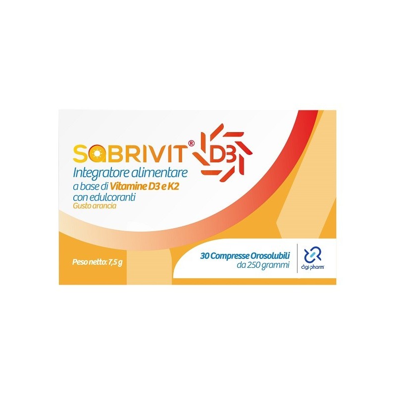 Sabrivit d3 30 compresse orosolubili gusto arancia