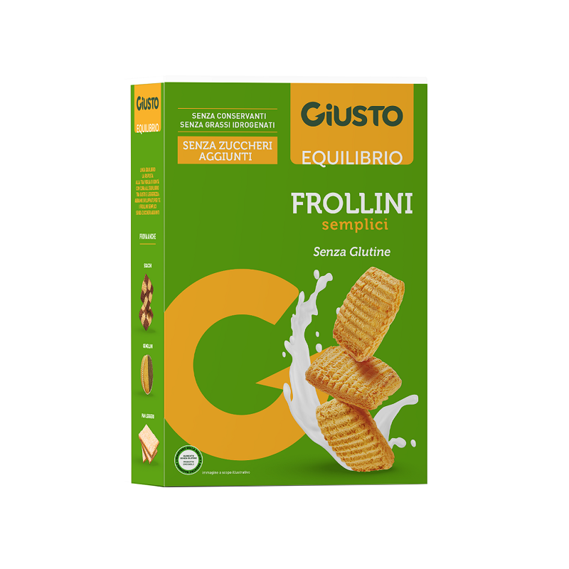 Giusto senza glutine frollini semplici 250 g