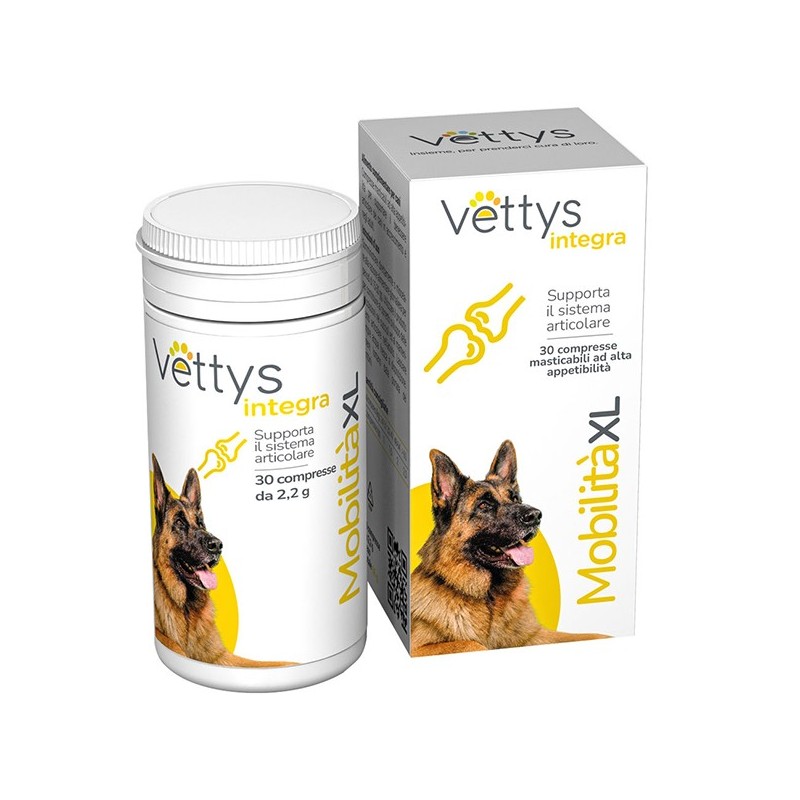Vettys integra mobilita' xl cane 30 compresse masticabili Vettys integra mobilita' xl cane 30 compresse masticabili