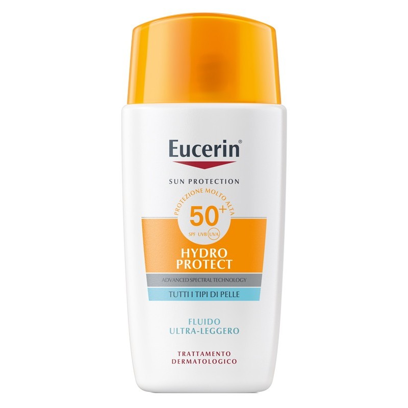 Eucerin sun face hydro protect fluido ultra leggero spf50+ 50 ml Eucerin sun face hydro protect fluido ultra leggero spf50+ 50 ml