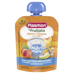 Plasmon nutri-mune pesca/yogurt con mela 85 g