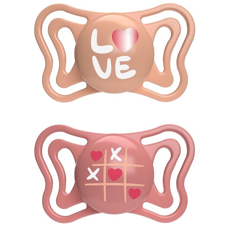 Chicco succhietto light rosa silicone 16-36m 2 pezzi Chicco succhietto light rosa silicone 16-36m 2 pezzi