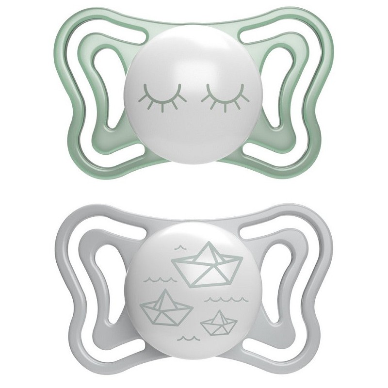 Chicco succhietto light lumi silicone 16-36m 2 pezzi Chicco succhietto light lumi silicone 16-36m 2 pezzi