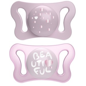 Chicco succhietto micro girl silicone 0-2m 2 pezzi
