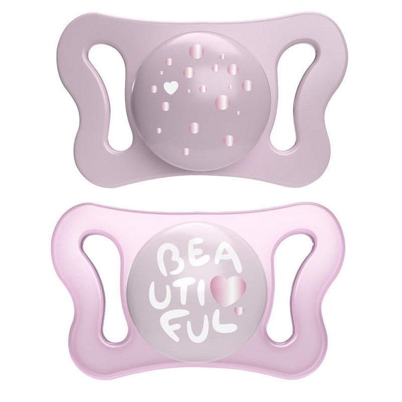 Chicco succhietto micro girl silicone 0-2m 2 pezzi Chicco succhietto micro girl silicone 0-2m 2 pezzi